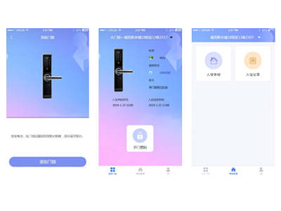 賀而頓藍(lán)牙門(mén)鎖
